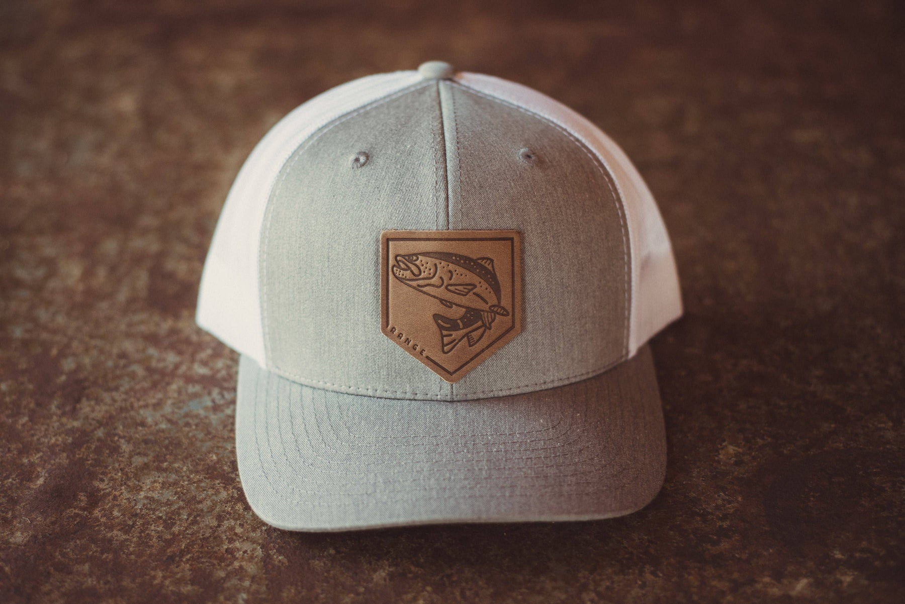 Americana Trout Hat - Heather Grey/White