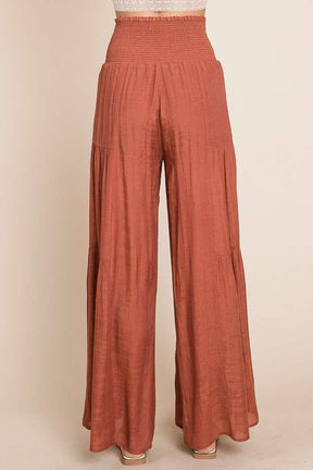 This Is It Smocked Pants - Rust