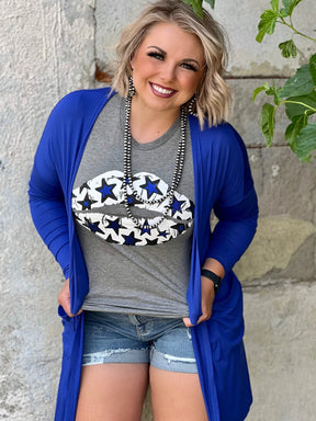 Learn to Love Cardigan - Royal Blue