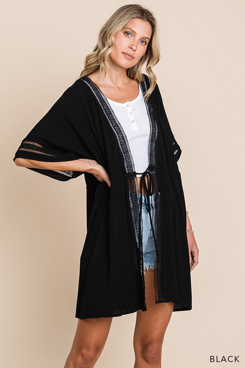 Sand in My Toes Tie Front Kimono