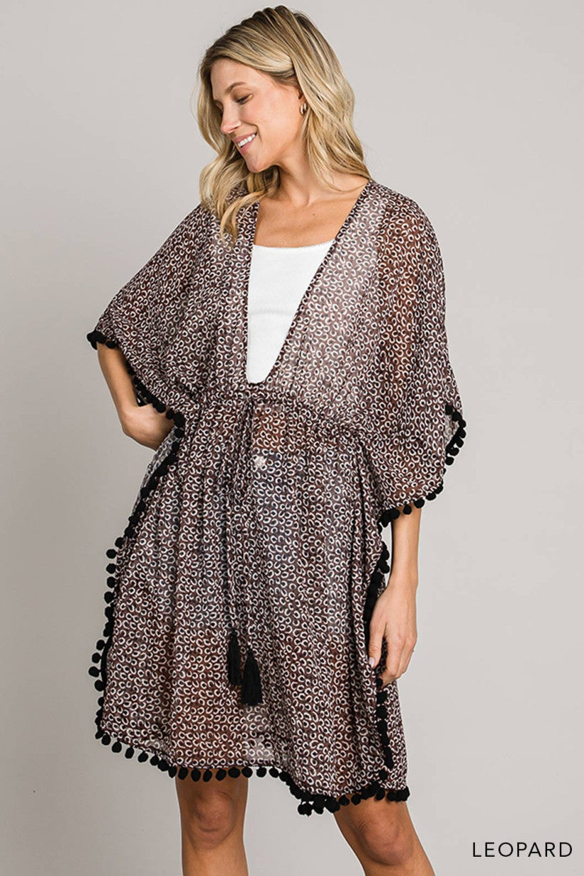 Spice by the Sea Leopard Kimono