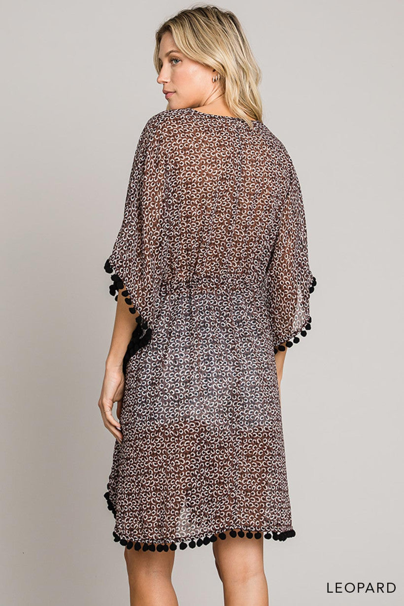 Spice by the Sea Leopard Kimono