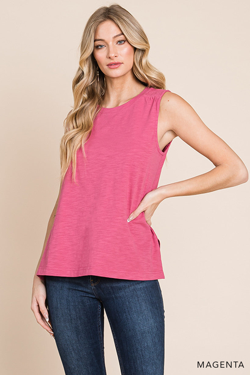 See You in My Mind Tank - Magenta