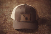 Michigan Silhouette Hat - Brown/Khaki