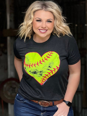 Dirty Heart Softball Graphic Tee