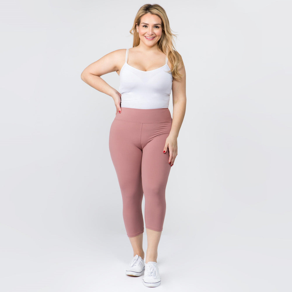 Capri Leggings - Mauve