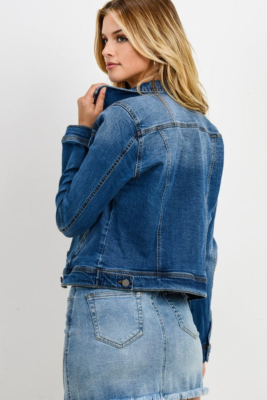 Another Time Jean Jacket - Dark Wash