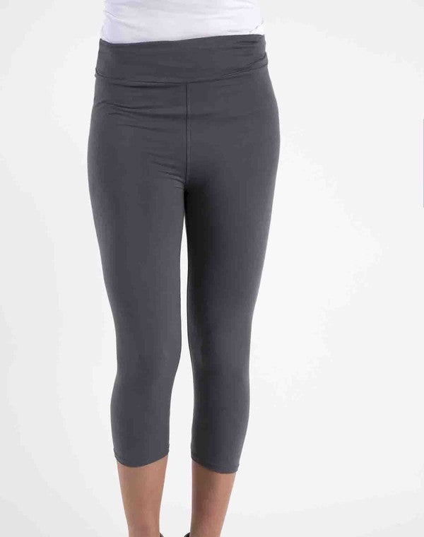 Perfect Fit Capri Leggings - Charcoal