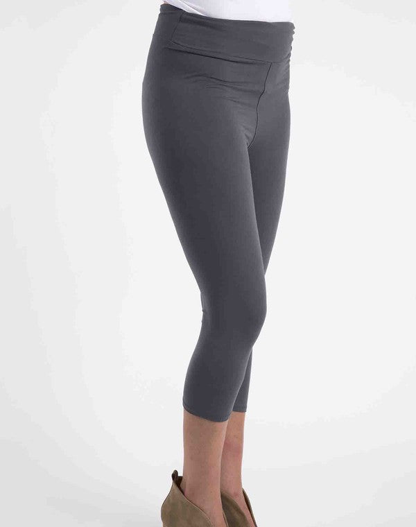 Perfect Fit Capri Leggings - Charcoal