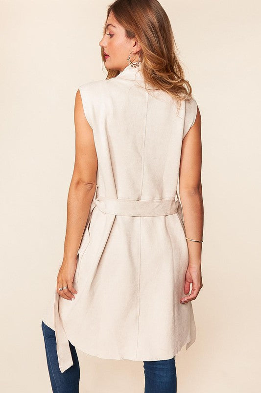 Missed You So Vegan Suede Vest