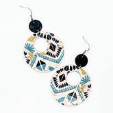 Spring Aztec Double O Piggyback Earrings