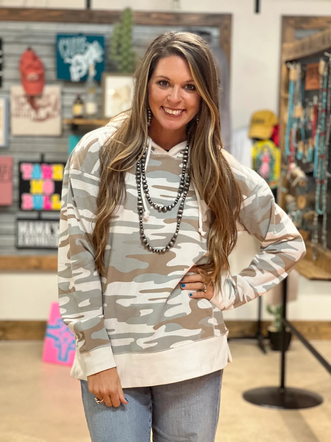 Not On My Own Camo Hoodie
