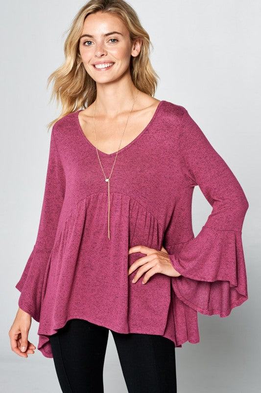 All I Need Hanky Hem Tunic - Raspberry