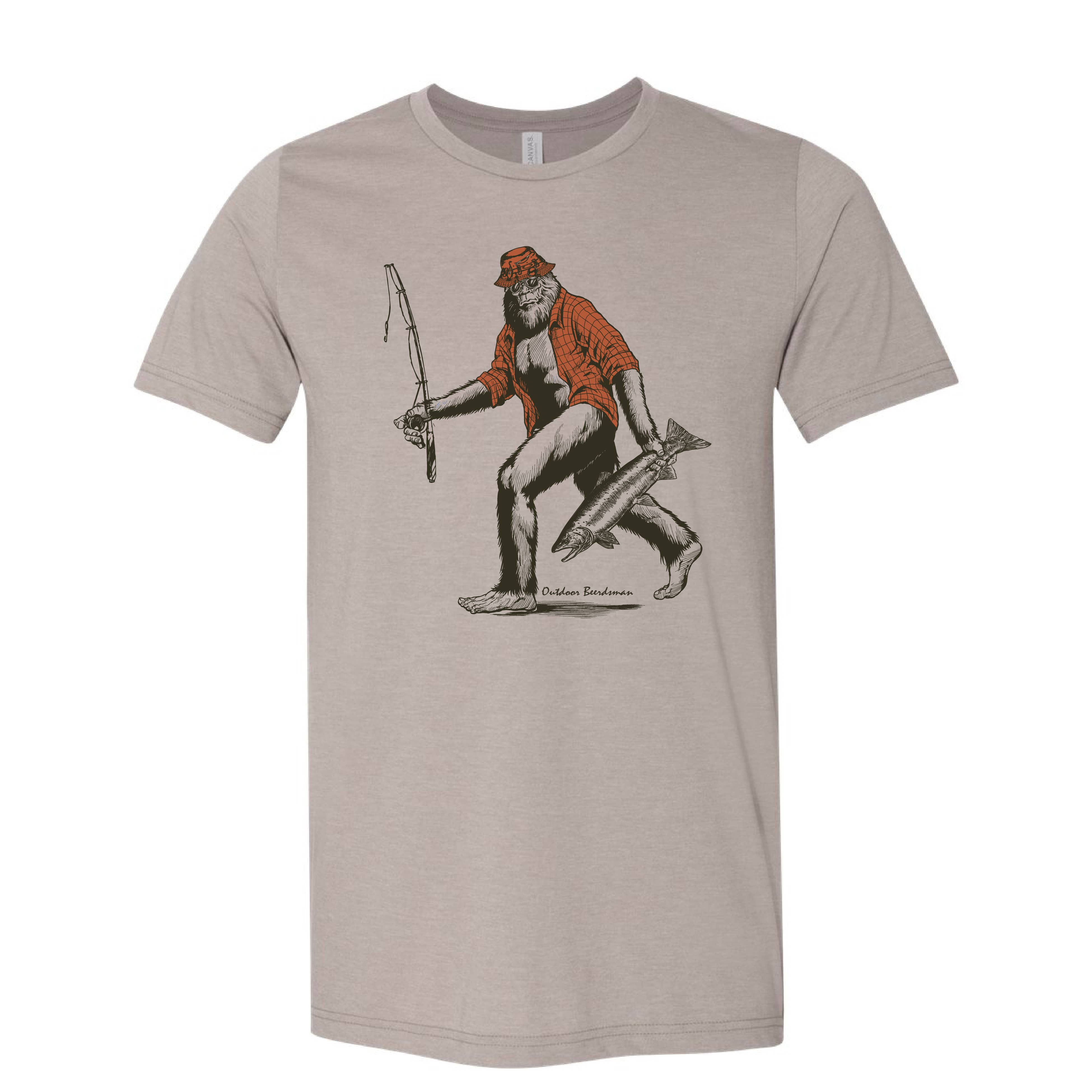 Sasquatch Fishing Graphic Tee