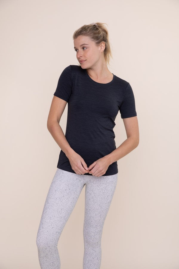 Walk With Me Athletic Tee - Black