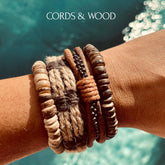 Kingdom Girl - Boho Bracelet Set - Cords & Wood