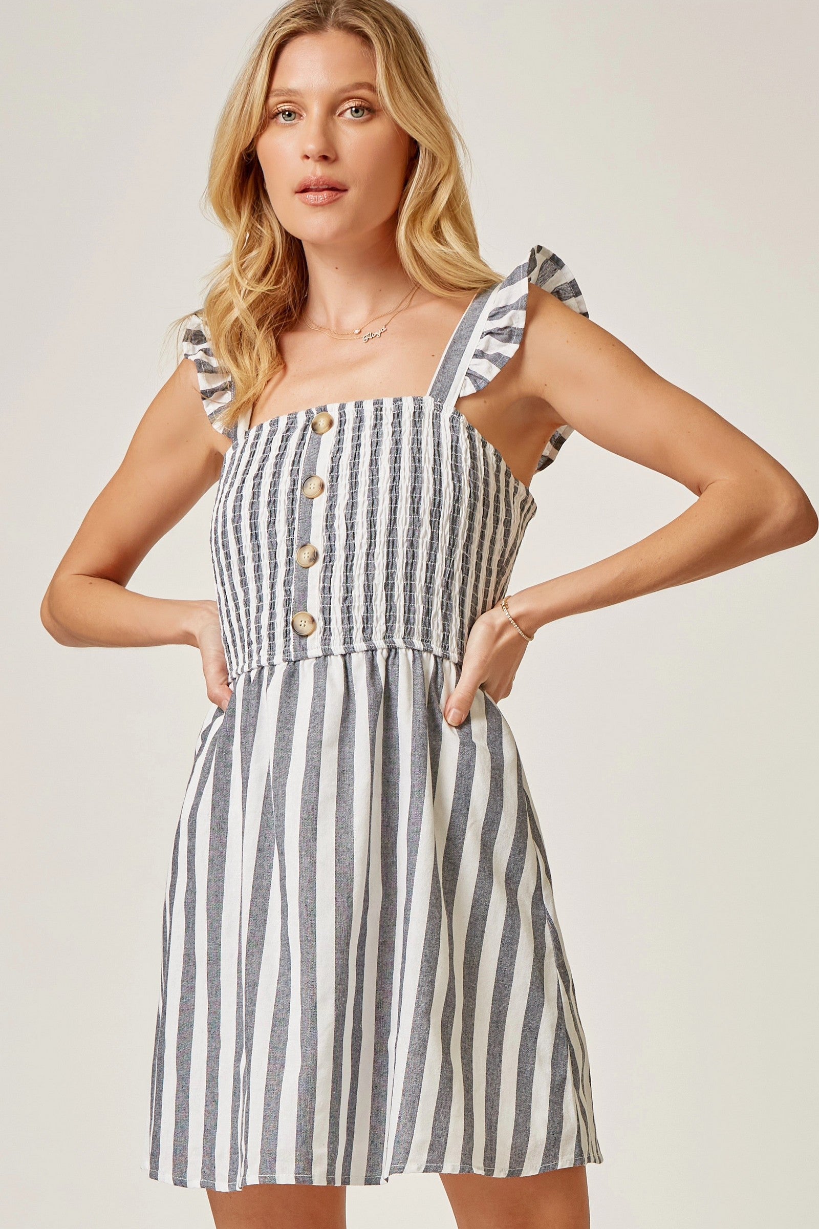 Don't Go Too Far Smocked Dress