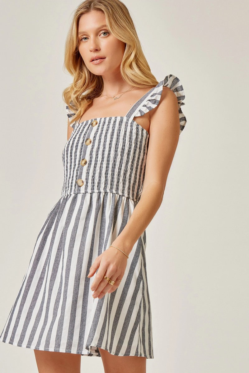 Don't Go Too Far Smocked Dress