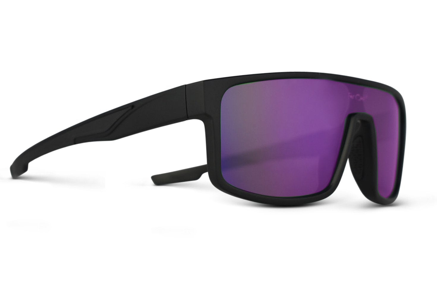 FarOut Sunglasses - Black Polarized Retros Purple Lens