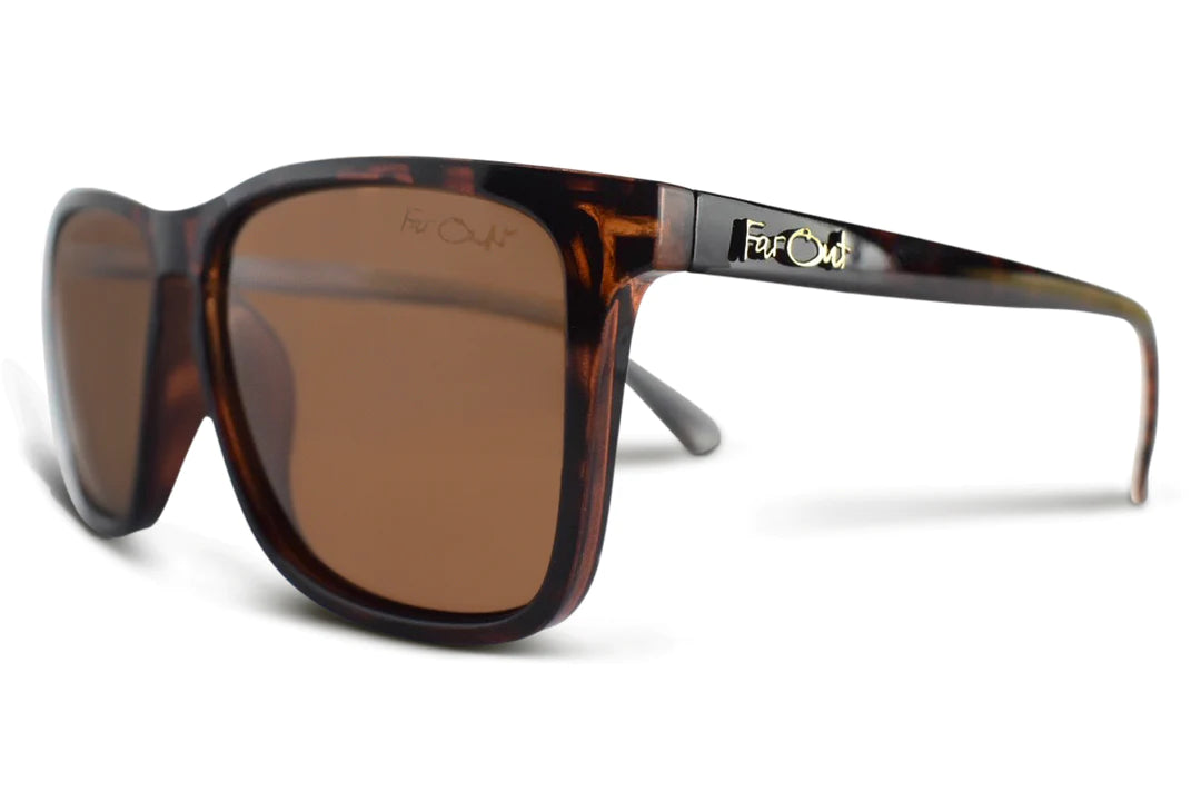 FarOut Sunglasses Polarized Tortoise Brown Flatliners