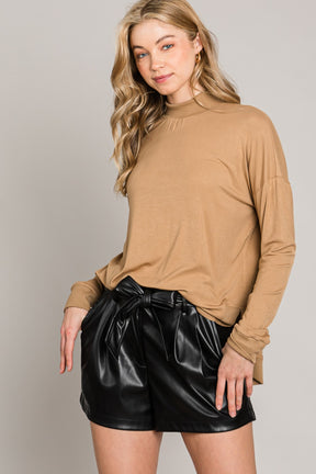Have a Hope Faux Leather Shorts