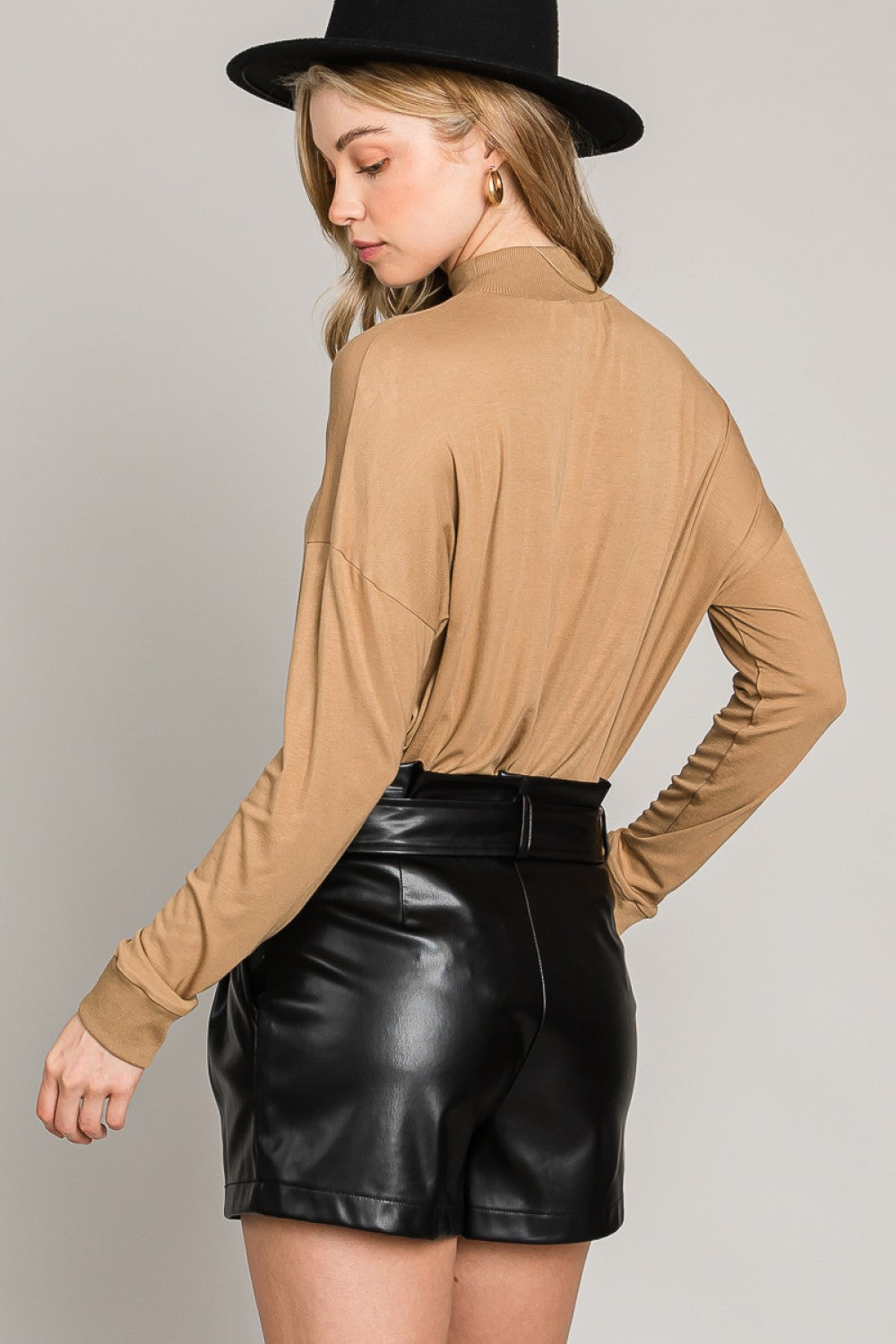Have a Hope Faux Leather Shorts