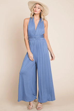 Inevitably Perfect Convertible Jumpsuit - Taupe