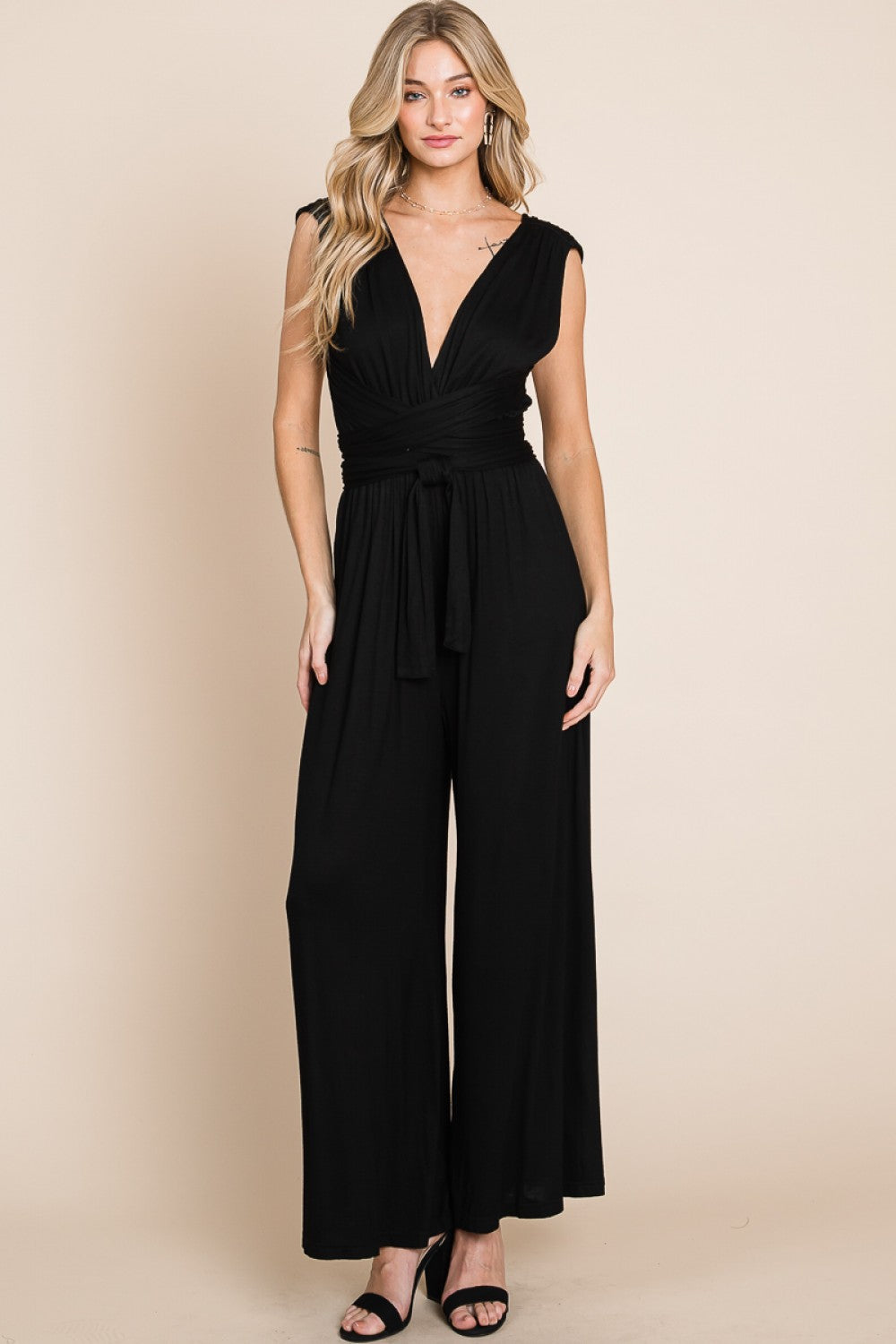 Inevitably Perfect Convertible Jumpsuit - Black