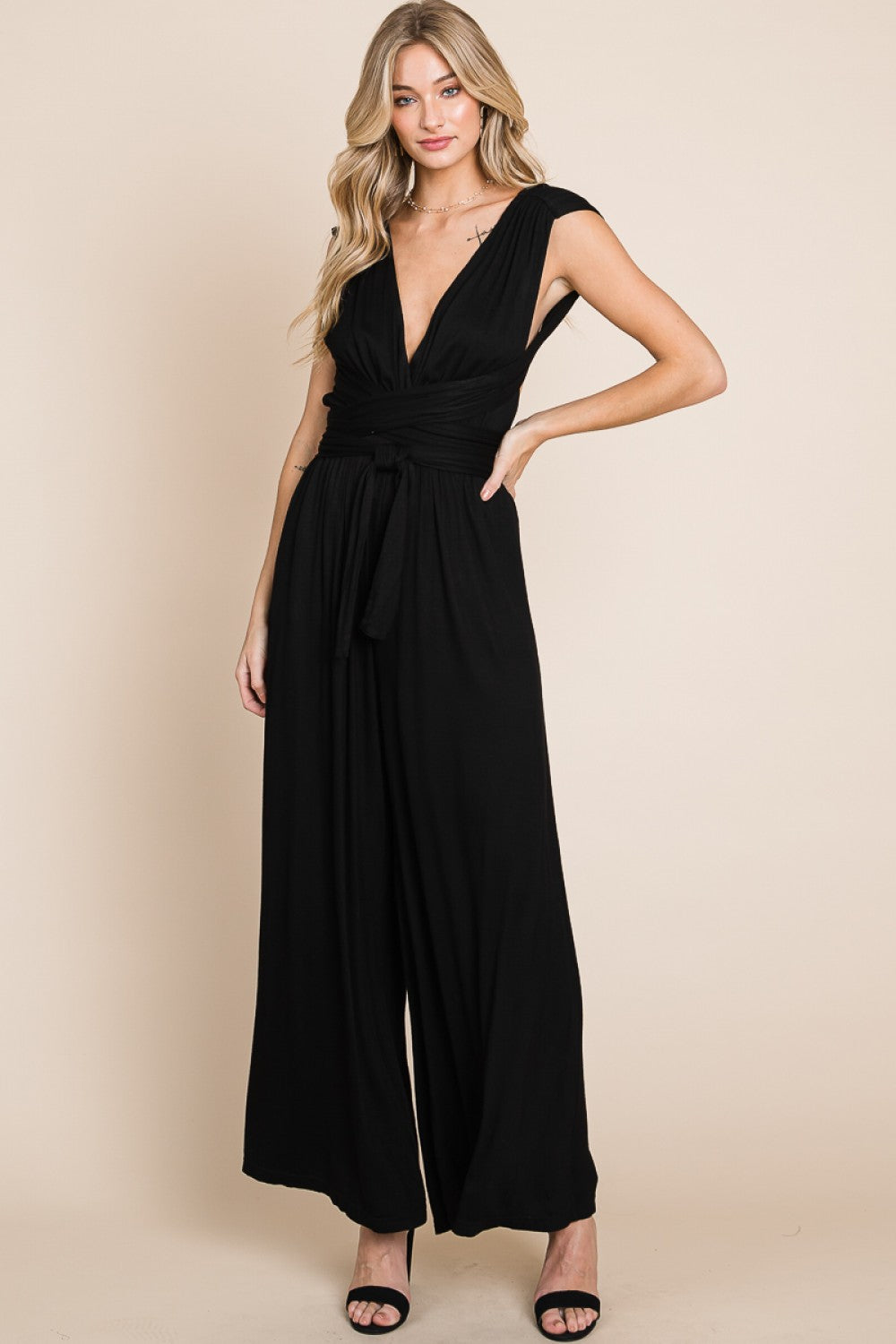 Inevitably Perfect Convertible Jumpsuit - Black