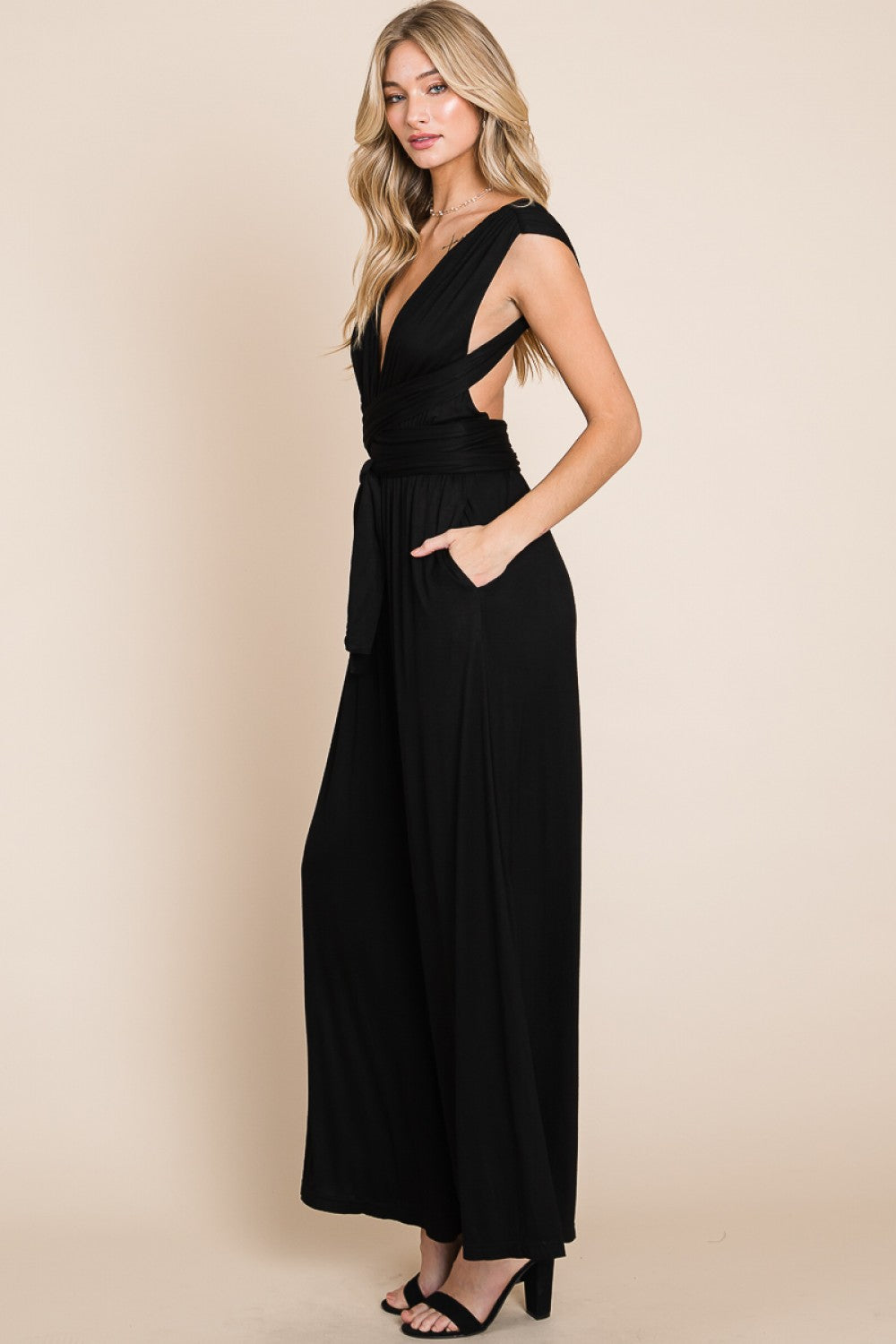 Inevitably Perfect Convertible Jumpsuit - Black