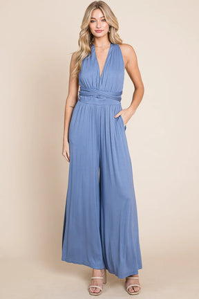 Inevitably Perfect Convertible Jumpsuit - Taupe