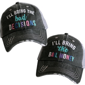 Best Friend Bad Decisions Trucker Hat Set