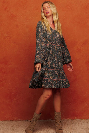 So In Tune Ditzy Floral Dress