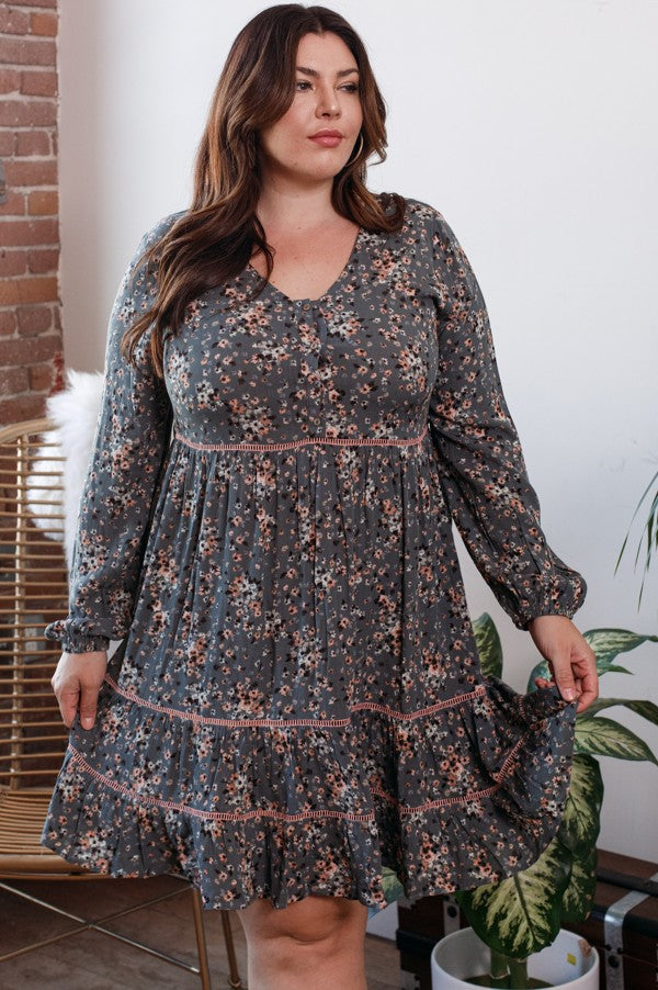 So In Tune Ditzy Floral Dress
