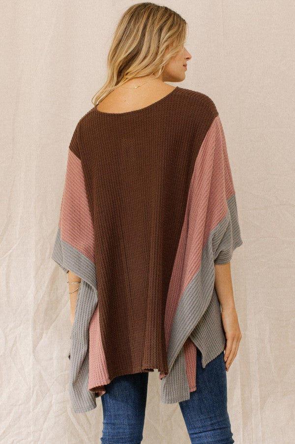 Try Again Waffle Knit Boxy Top