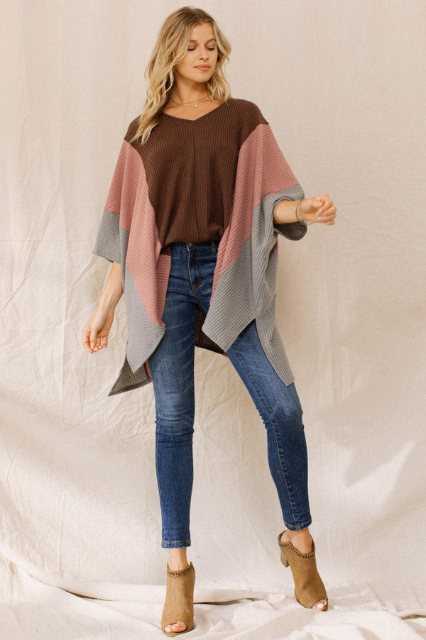 Try Again Waffle Knit Boxy Top