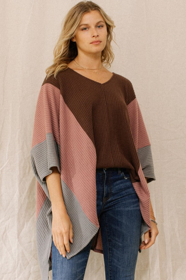 Try Again Waffle Knit Boxy Top