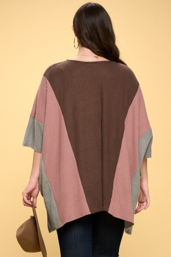 Try Again Waffle Knit Boxy Top