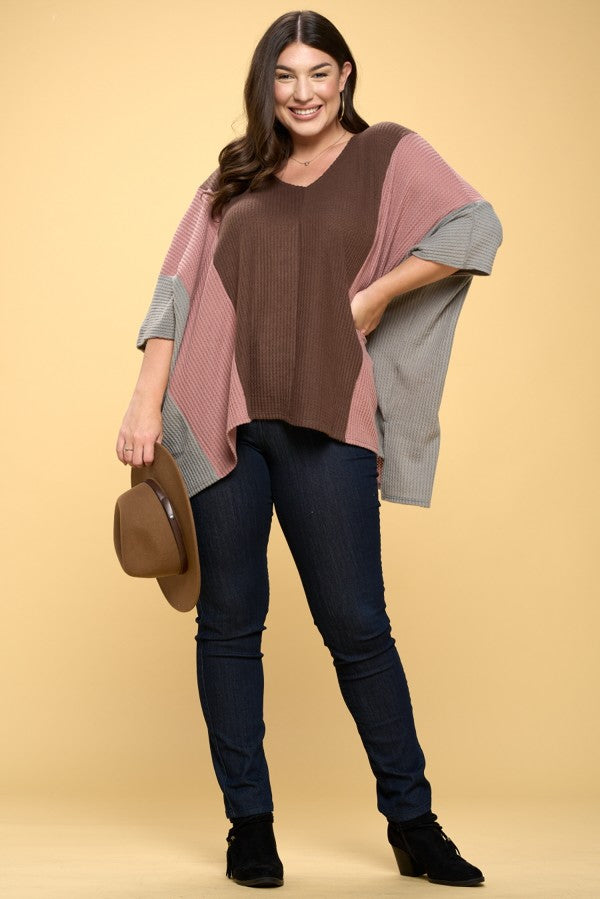 Try Again Waffle Knit Boxy Top