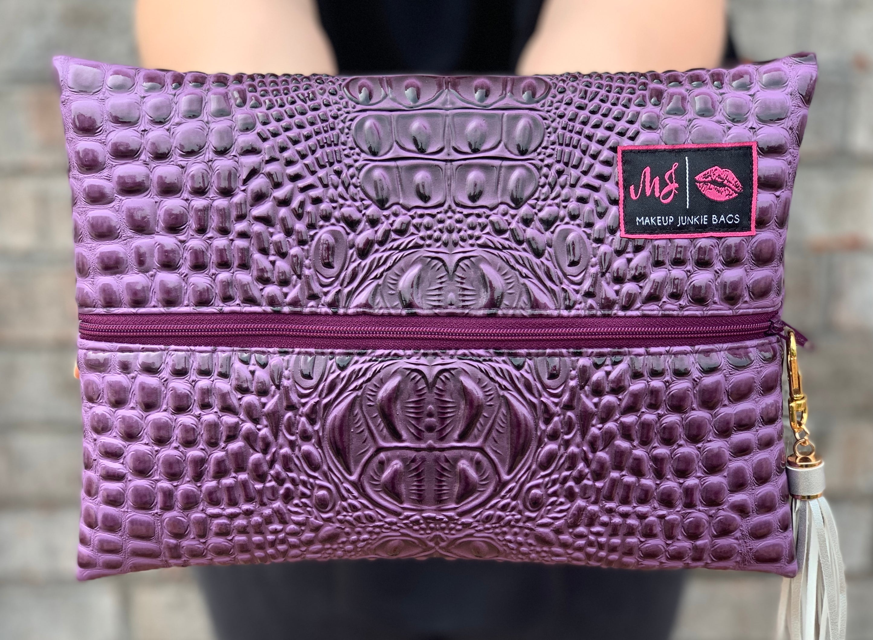 Makeup Junkie Bag Bubble Gator Amethyst