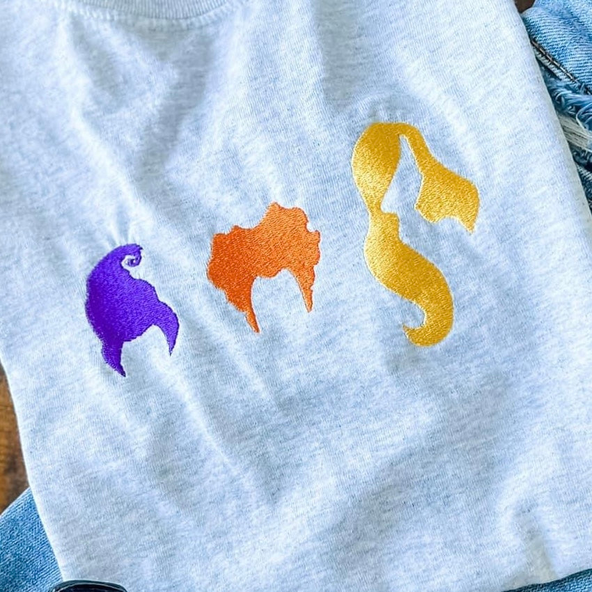 Sanderson Sisters Embroidered Pullover