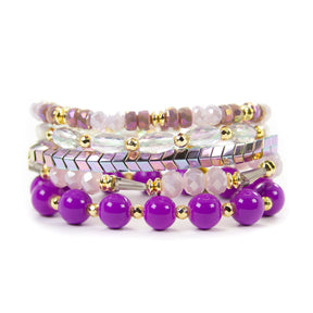Luxe Lavender Bracelet Stack