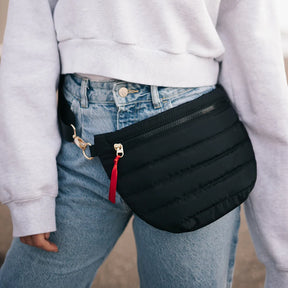 Jolie Puffer Belt Bag - Black
