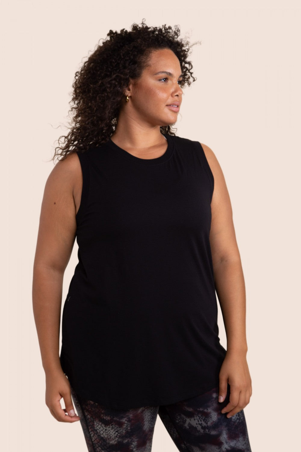 Time To Go Muscle Tank - Black