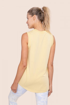 Time To Go Muscle Tank - Yellow
