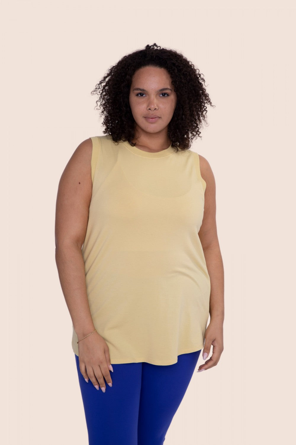Time To Go Muscle Tank - Yellow