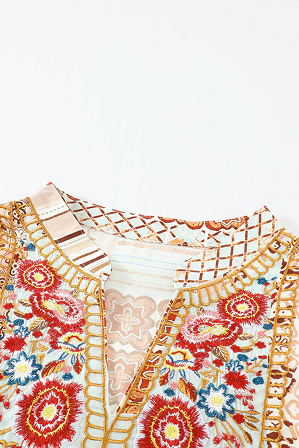 Born for This Embroidered Blouse