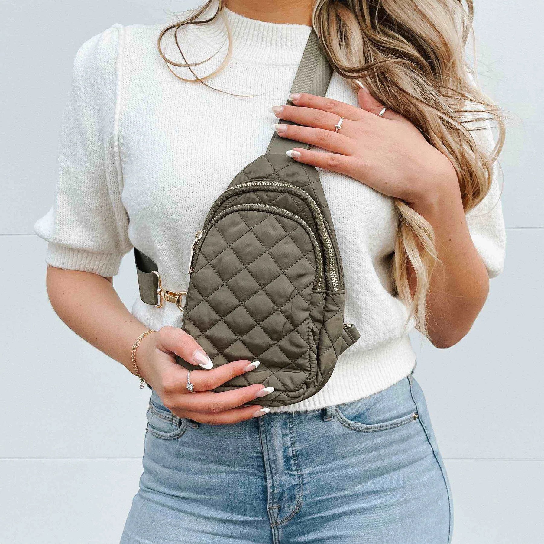 Quilted bum bags sales