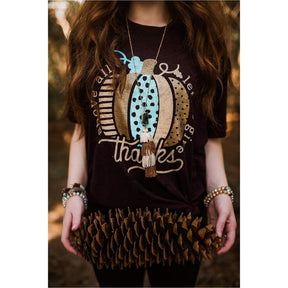 Give Thanks Pumpkin Graphic Tee