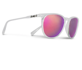 FarOut Sunglasses - Clear Polarized Rounders Pink Lens